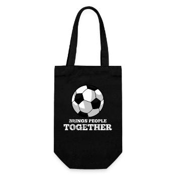 Joueurs de football - Sac à bouteille - noir - Devant