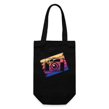 Camera Photographer Photography - Gift Bag for Bottles - black - Front