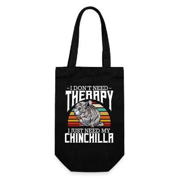 J’ai juste besoin de mon chinchilla - Sac à bouteille - noir - Devant