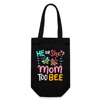 Gender Reveal Baby Party - Geschenkbeutel für Flaschen - Schwarz - Vorne