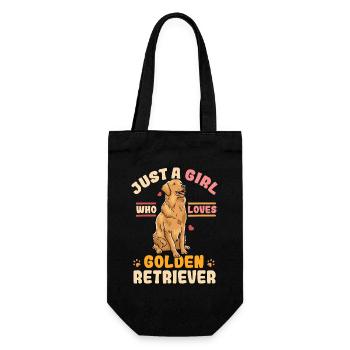 Golden Retriever - Gift Bag for Bottles - black - Front