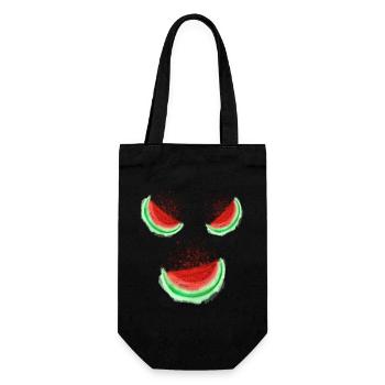 Melon Smile - Geschenkbeutel für Flaschen - Schwarz - Vorne