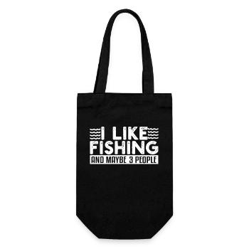 Fishing Anglers - Gift Bag for Bottles - black - Front