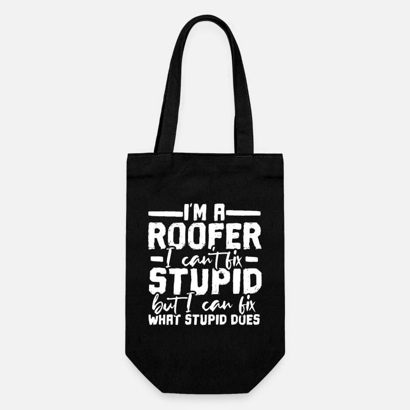 Roofer - Gift Bag for Bottles - black