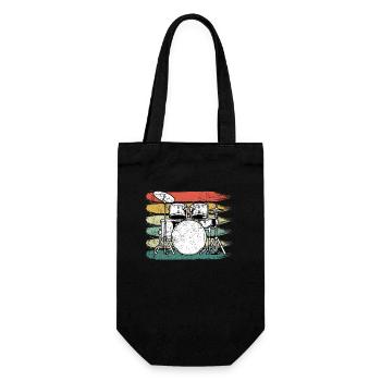 Drummer Drums - Gift Bag for Bottles - black - Front