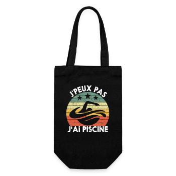Je peux pas j'ai piscine - Sac à bouteille - noir - Devant