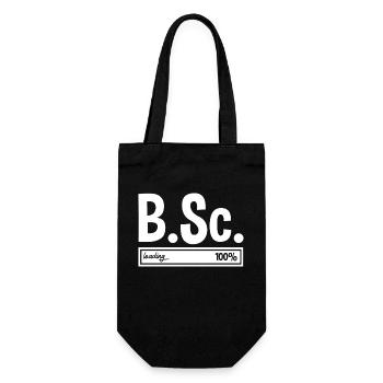 Bachelor of Science B.Sc. graduation - Gift Bag for Bottles - black - Front