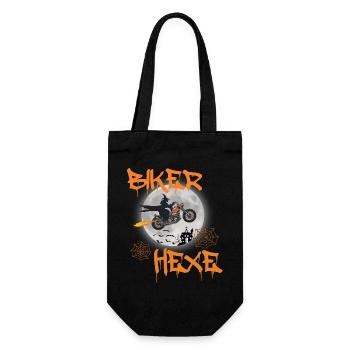 Biker sorcières voler moto vélo chopper - Sac à bouteille - noir - Devant