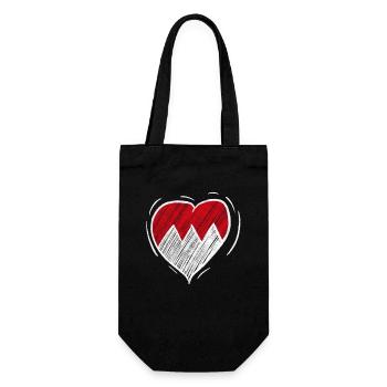Franken coat of arms Sketch Franken is great - coat of arms - Gift Bag for Bottles - black - Front