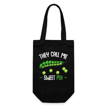 They call me Sweet Pea - Gift Bag for Bottles - black - Front