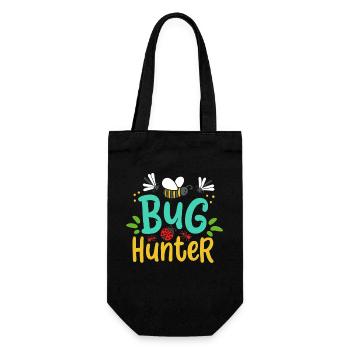 Entomologiste attrapeur d’insectes coccinelles - Sac à bouteille - noir - Devant