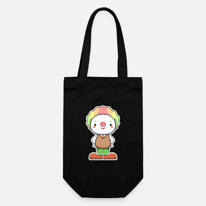 Charme coloré de clown - Sac à bouteille - noir