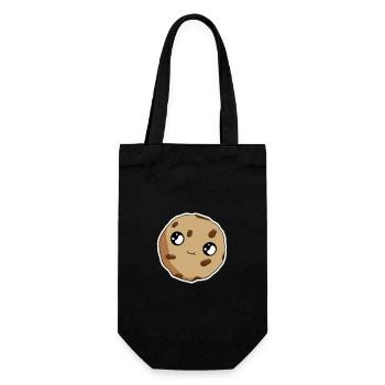 Cookie Smile Cartoon Cookie - Gift Bag for Bottles - black - Front