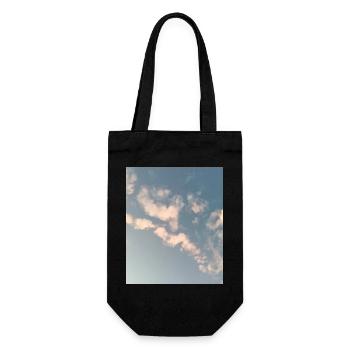Pastel Clouds Sky Zen Design - Gift Bag for Bottles - black - Front