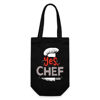 Chef cuisinier - Sac à bouteille - noir - Devant