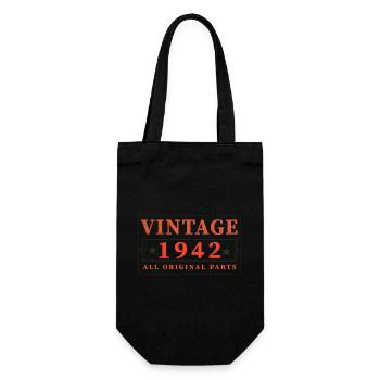 Vintage 1942 Original Parts - Geschenkbeutel für Flaschen - Schwarz - Vorne
