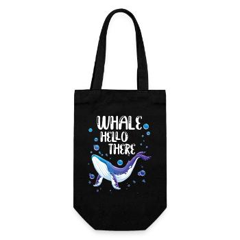 Hello Hello : Imprimé de baleine joueur - Sac à bouteille - noir - Devant