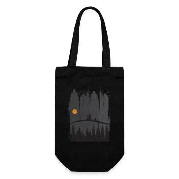 Harz Style - Brocken Wald Wandern Geschenk - Geschenkbeutel für Flaschen - Schwarz - Vorne