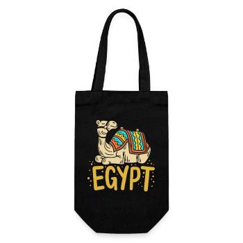 Ägypten Ägypter Kamel - Geschenkbeutel für Flaschen - Schwarz - Vorne