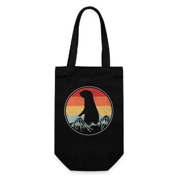 chien de prairie - Sac à bouteille - noir - Devant