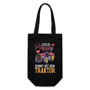 Agriculture par tracteur - Sac à bouteille - noir - Devant