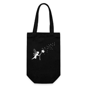 Vol de graines de pissenlit fée des rêves - Sac à bouteille - noir - Devant