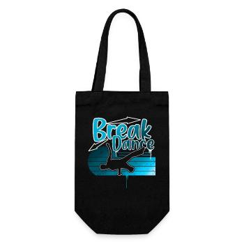 Breakdance - Geschenkbeutel für Flaschen - Schwarz - Vorne