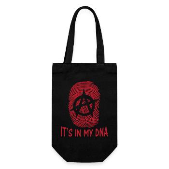 anarchy symbol it's in my dna fingerprint Anarchie - Gift Bag for Bottles - black - Front