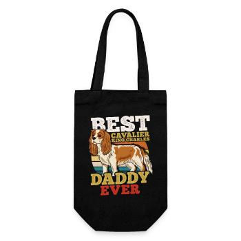 Cavalier King Charles - Geschenkbeutel für Flaschen - Schwarz - Vorne