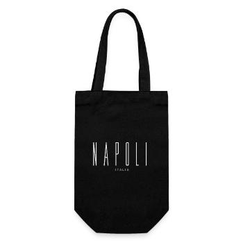 Napoli Italien - Geschenkbeutel für Flaschen - Schwarz - Vorne