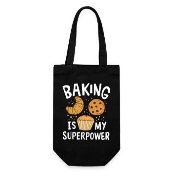 Baking Baker - Gift Bag for Bottles - black - Front