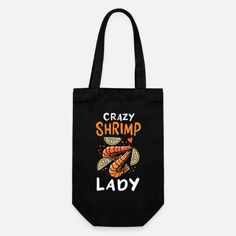 Shrimp - Geschenkbeutel für Flaschen - Schwarz