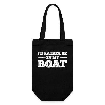 Boating Boating - Gift Bag for Bottles - black - Front