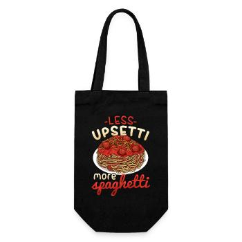 spaghetti - Gift Bag for Bottles - black - Front