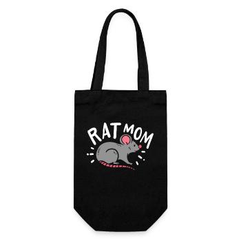 Ratte - Geschenkbeutel für Flaschen - Schwarz - Vorne