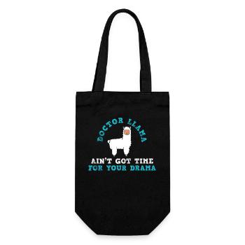 Lama Doctor Lama - Gift Bag for Bottles - black - Front
