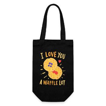 Waffles Waffle Bakers - Gift Bag for Bottles - black - Front