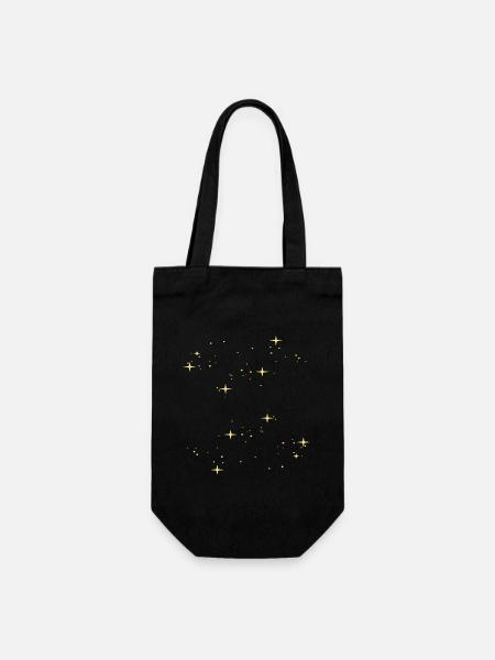 Étoiles étoiles étoiles étoiles - Sac à bouteille - noir