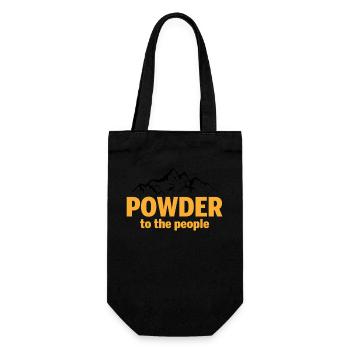 Powder To The People - Gift Bag for Bottles - black - Front