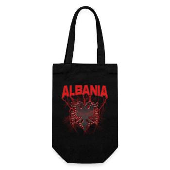 Albania Albanian Eagle - Gift Bag for Bottles - black - Front