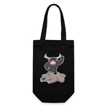 Échange haussier et baissier - Sac à bouteille - noir - Devant