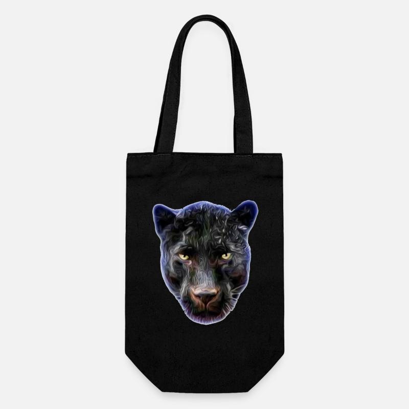 Aurora Panther Portrait Tee - Gift Bag for Bottles - black