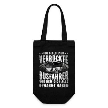Busfahrer - Geschenkbeutel für Flaschen - Schwarz - Vorne