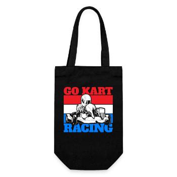 Go Kart Go Cart Racing - Gift Bag for Bottles - black - Front
