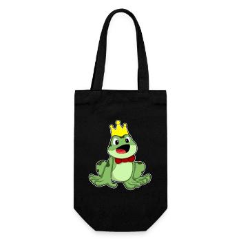 Frog Crown - Gift Bag for Bottles - black - Front