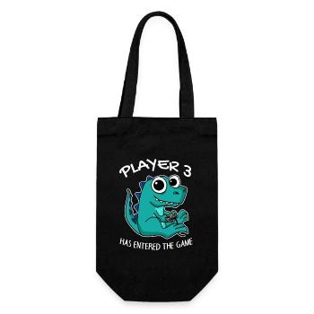Third Baby Player 3 has the game Entering Baby - Gift Bag for Bottles - black - Front