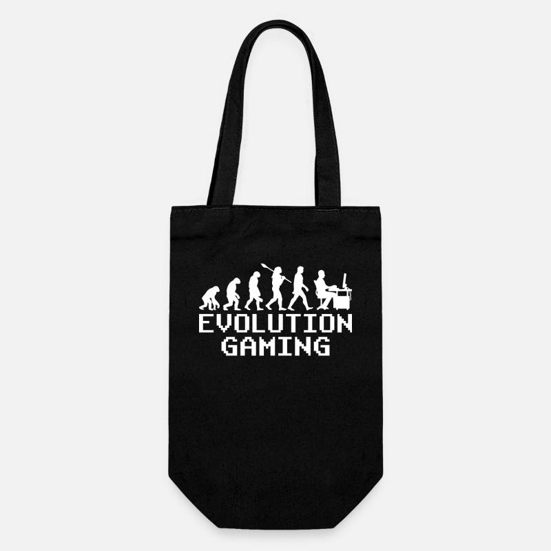 Pc Gaming Evolution - Geschenkbeutel für Flaschen - Schwarz