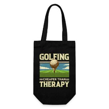 golf - Gift Bag for Bottles - black - Front
