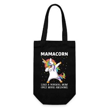 Mamacorn - Geschenkbeutel für Flaschen - Schwarz - Vorne
