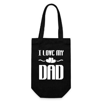 J'aime mon père - Sac à bouteille - noir - Devant